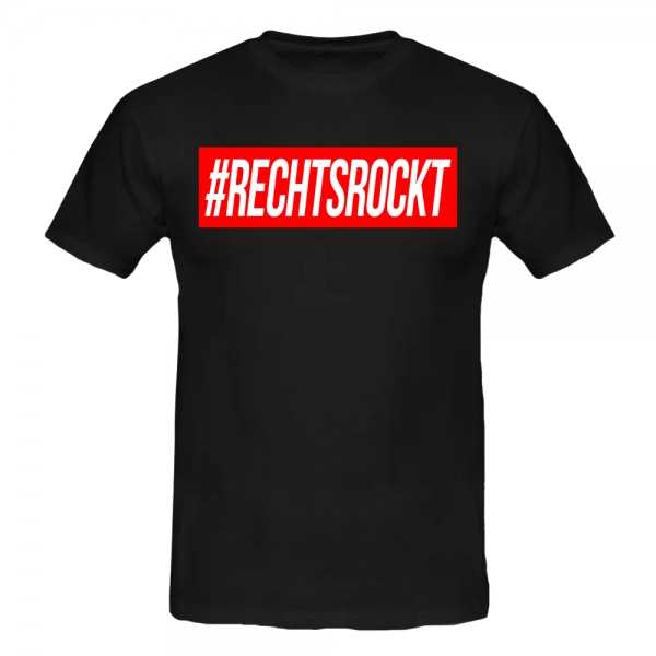 #RECHTSROCKT T-Shirt schwarz