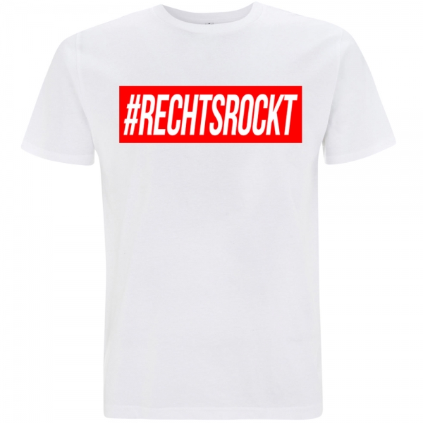 #RECHTSROCKT T-Shirt weiß