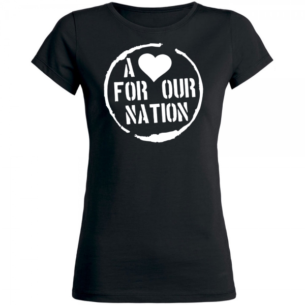 A <3 for our Nation-Shirt schwarz Girly
