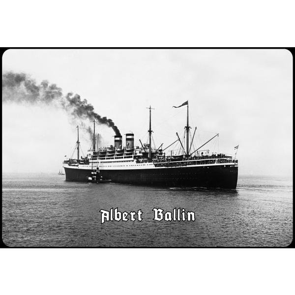Blechschild - Albert Ballin - historisch