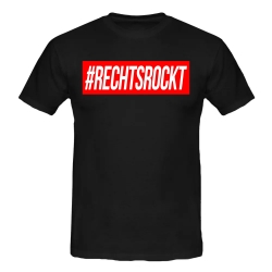 #RECHTSROCKT T-Shirt schwarz