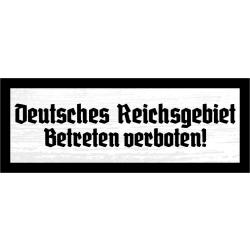 Blechschild - Reichsgebiet2