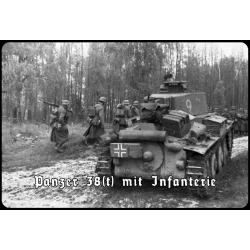 Blechschild - Panzer 38 - historisch