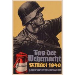 Blechschild - Tag der Wehrmacht - historisch