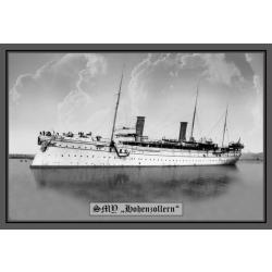 Blechschild - SMS Hohenzollern - historisch