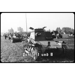 Blechschild - Panzer I und II - historisch
