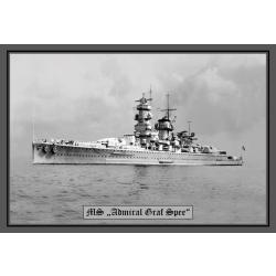 Blechschild - MS Admiral Graf Spee - historisch