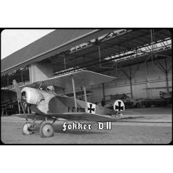 Blechschild - Fokker - historisch