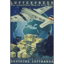 Blechschild - Luftexpress - historisch