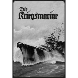 Blechschild - Die Kriegsmarine - historisch