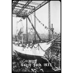 Blechschild - Gorch Fock 1933 - historisch