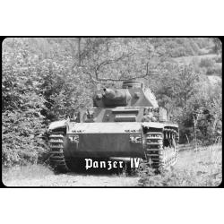 Blechschild - Panzer IV - historisch