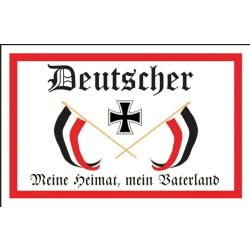 Blechschild - Deutscher - historisch