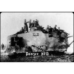 Blechschild - Panzer WK1 - historisch