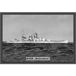 Blechschild - SMS Scharnhorst - historisch