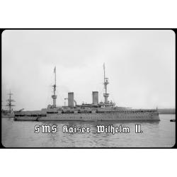 Blechschild - SMS Kaiser Wilhelm II - historisch