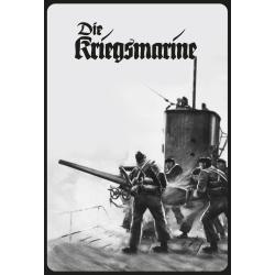 Blechschild - Die Kriegsmarine - historisch